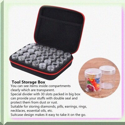 Red 30-Slot Diamond Art Storage Case