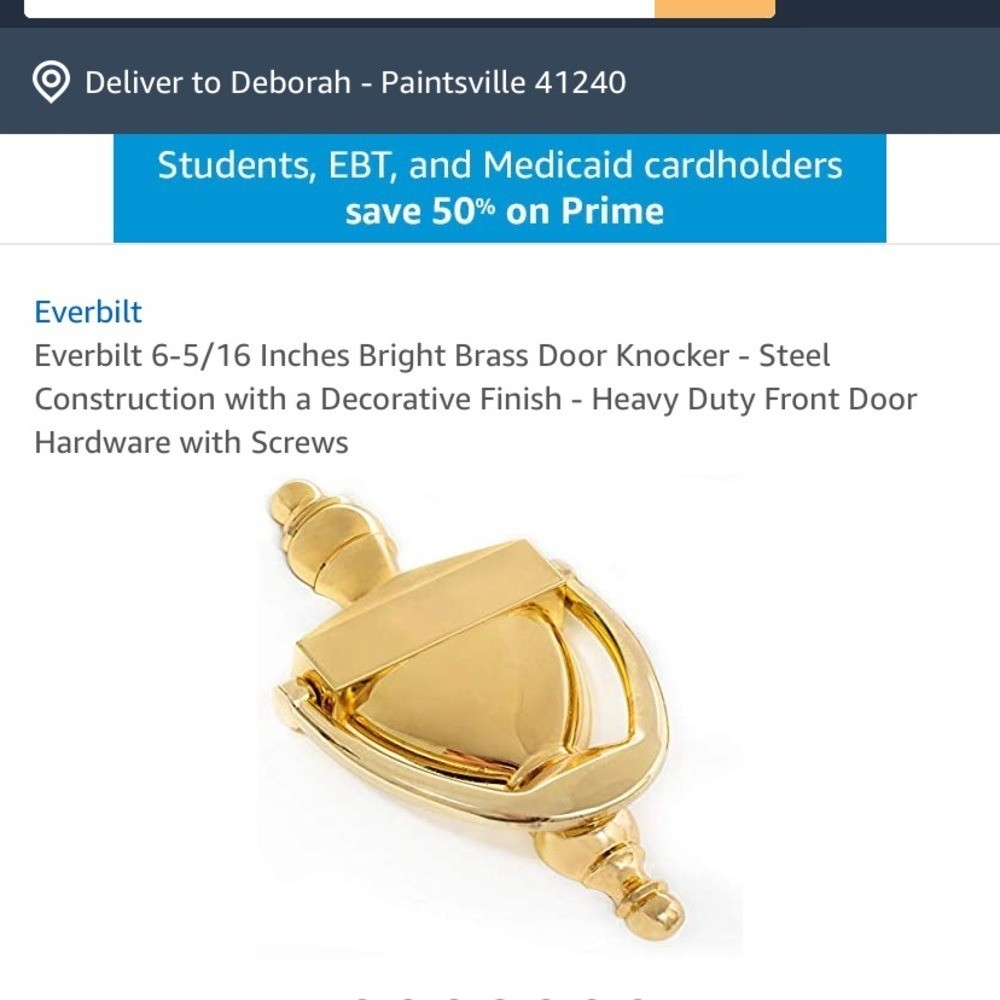 Everbilt Door Knocker NEW IN PACKAGE