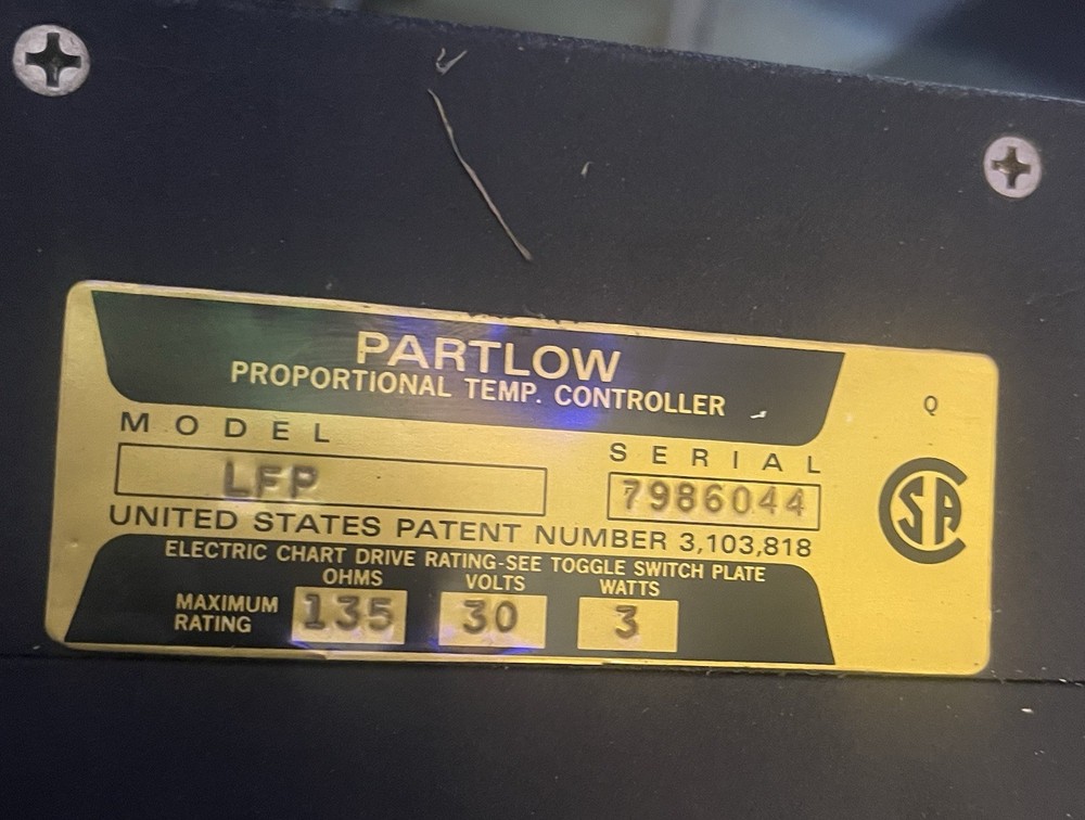 Partlow Temperature Controller LFB