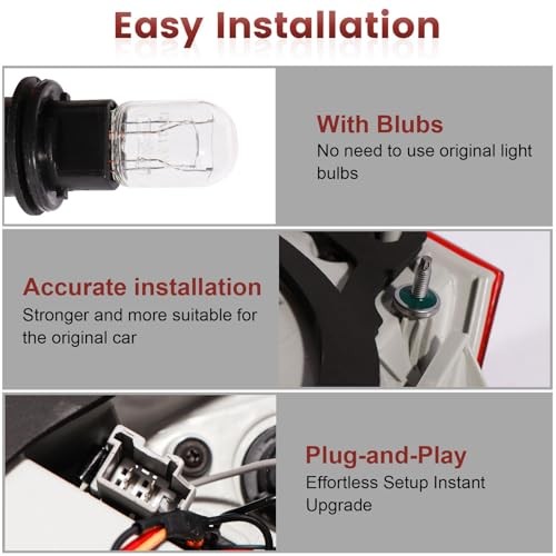 Tail Lights Assembly Compatible with 2014-2020 Chevy Driver Side Outer