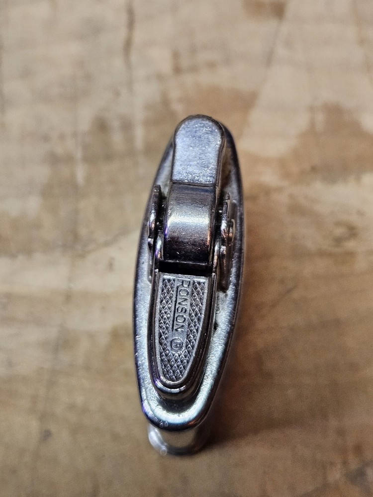 Vintage Ronson Lighter brushed Silvertone Standard Engraved - Untested