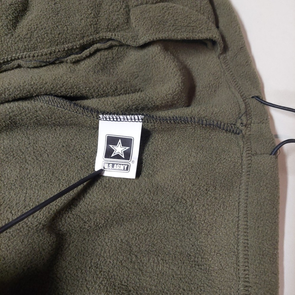 US Army Issued Fleece Jacket With Patches Size M