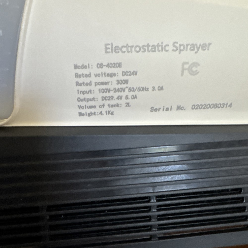 Electrostatic Sprayer Model CS-4020E