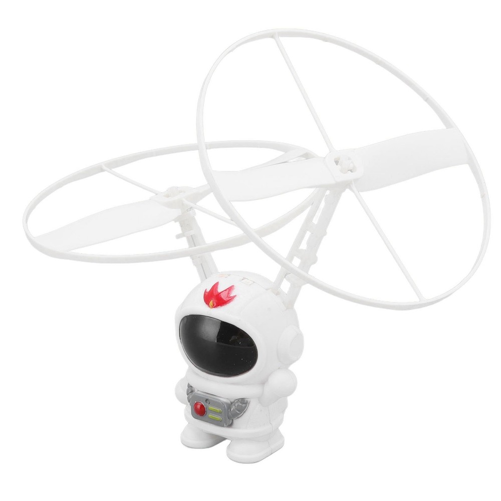 White Astronaut Induction Flying Toy Safe Stable Plastic Intelligent