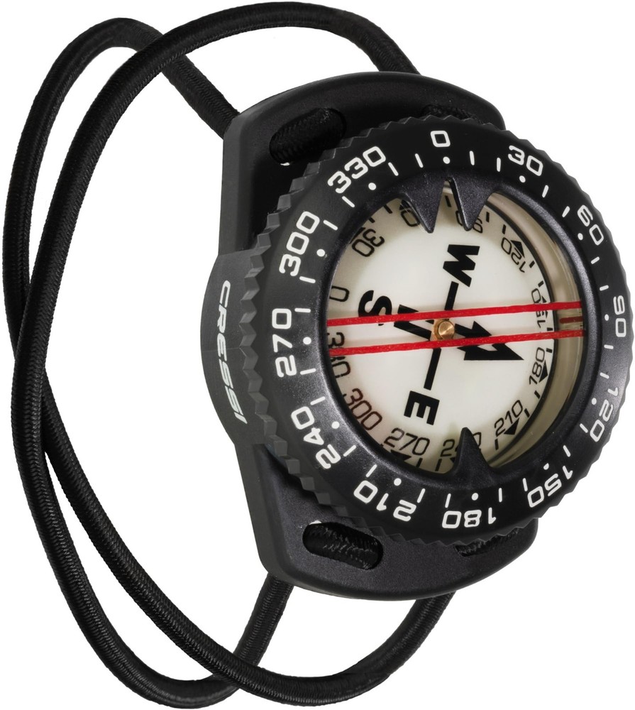 Scuba Diving Compass with Adaptable Bungee Mount - Easy to Read, Durable Design