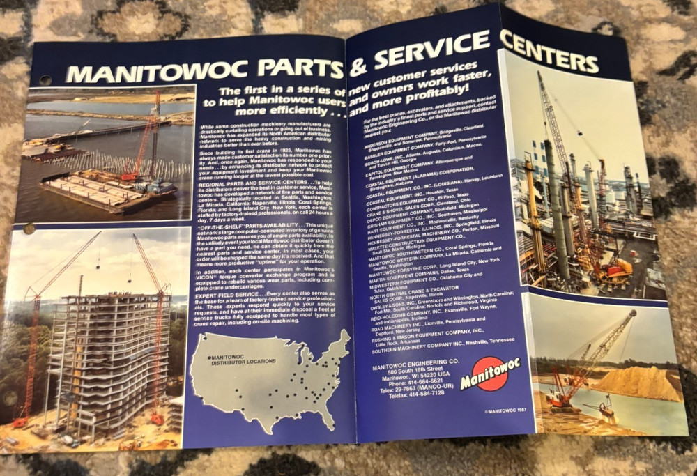 Manitowoc Parts & Service Centers Brochure AMIL25