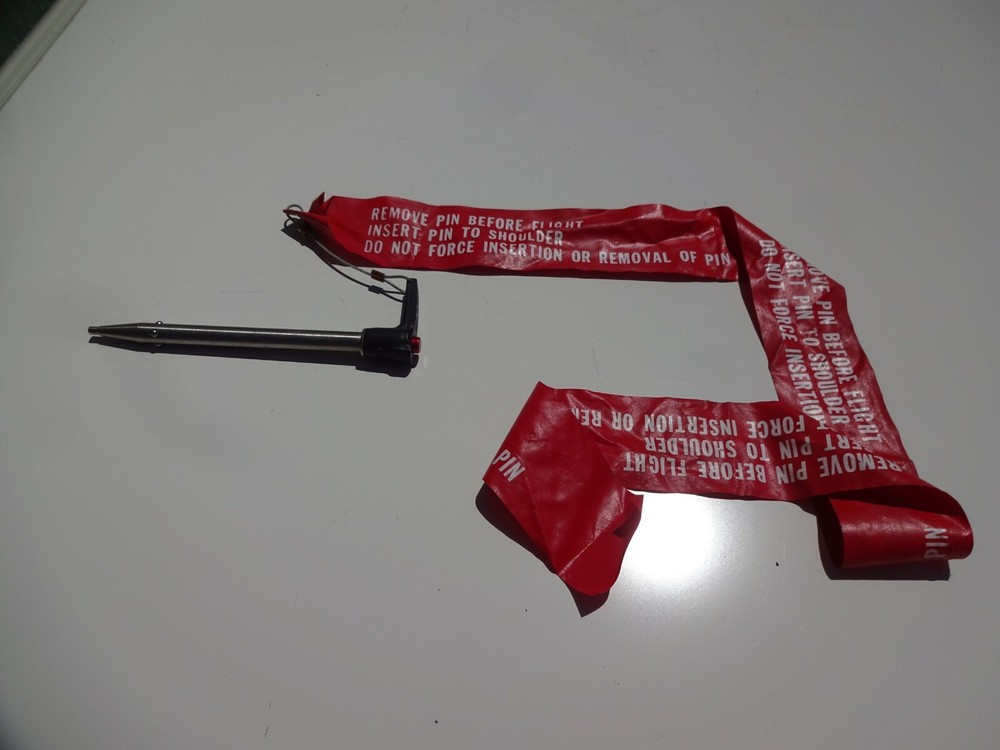 Vintage Aviation Pin with Banner-- Remove Before Flight--