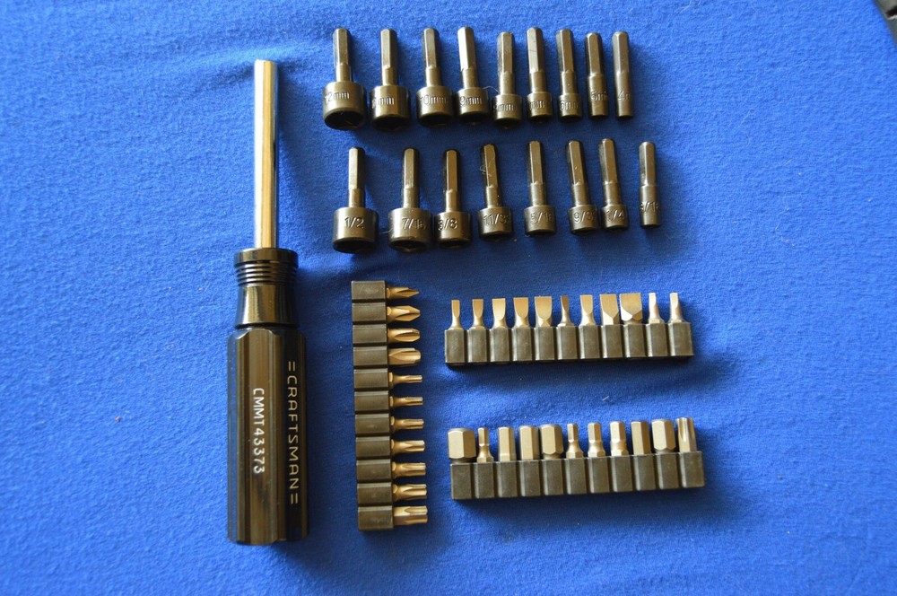 Craftsman NEW 51 PC Magnetic Handle Nut Driver Screw Bits TS 377