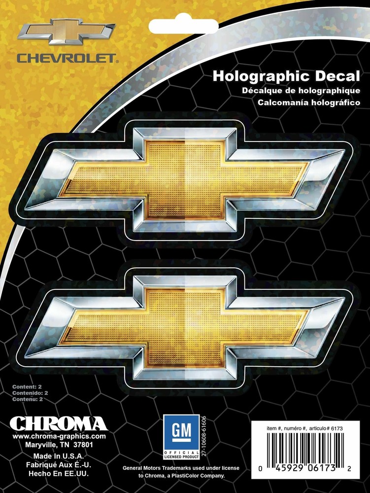 Chroma Graphics Chevy Bowties Holographic Decal