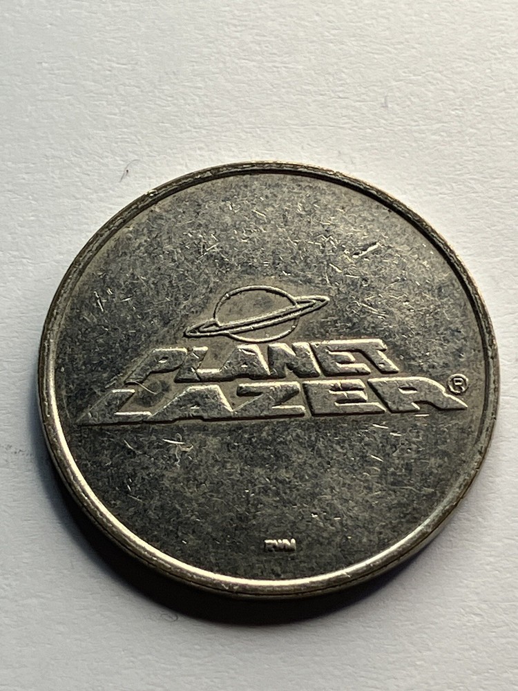 Planet Lazer Arcade Game Token 24mm #sv1