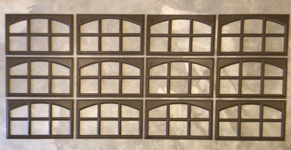 12 Amarr Cascade Replacement Panels for Amarr Short Panel Garage Door Dark Brown