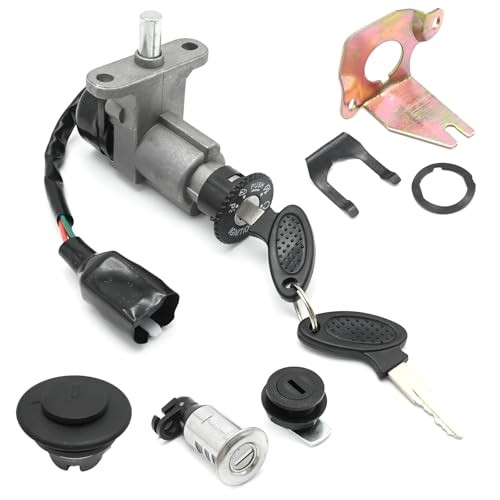 Ignition Switch Lock Cylinder with Key Kit, Ignition Starter Switch