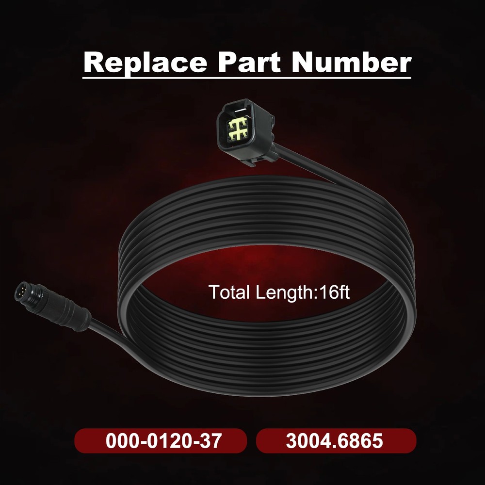 16FT Engine Interface Cable Connects to NMEA 2000 Network for Yamaha 2006-2023
