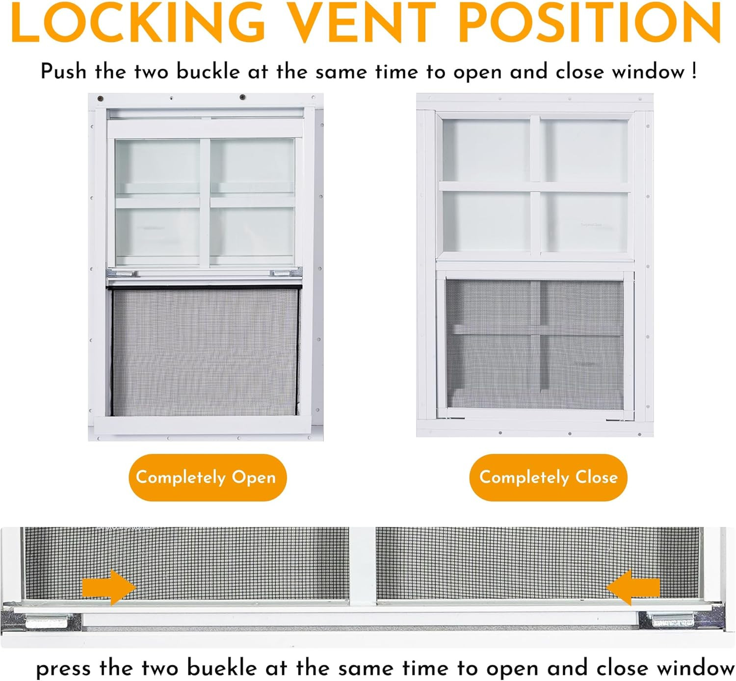 2 Pack Shed Windows, 14'' X 21'' Household Windows with Tempered Glass and Fiber
