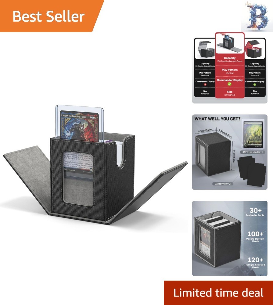 Portable MTG Deck Box with Protective Features - Designed for Card Enthusiasts