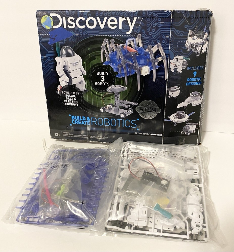 Kids Discovery Build & Create Robotics Kit Open Box