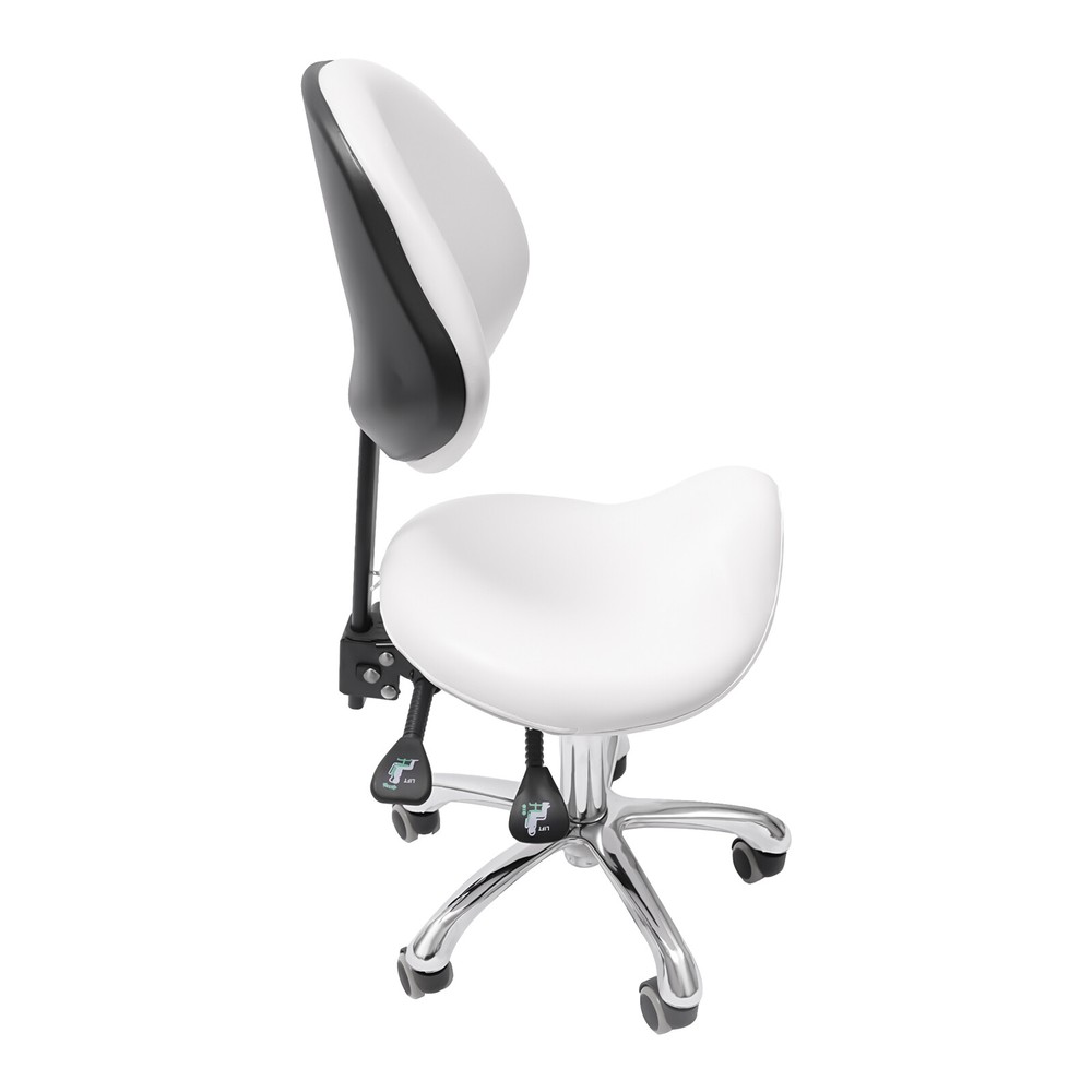 Ergolution Ergonomic Saddle Stool W/ Backrest -Work Stool,Office Stool-Seat