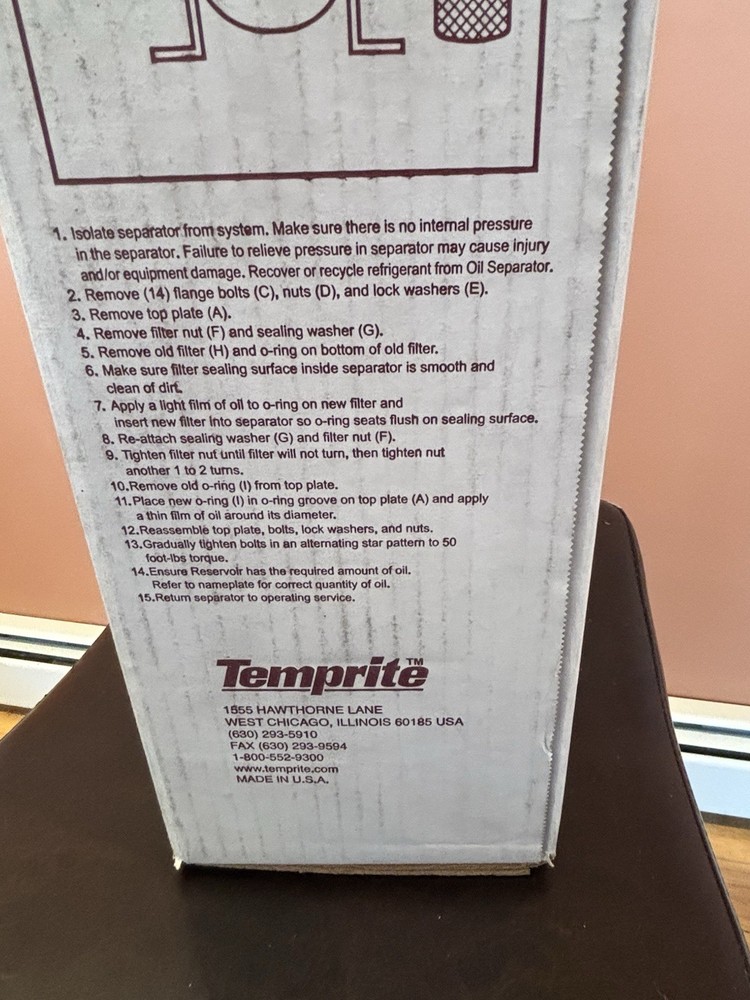 Temprite 139A Clean-Up Filter Kit #62022139
