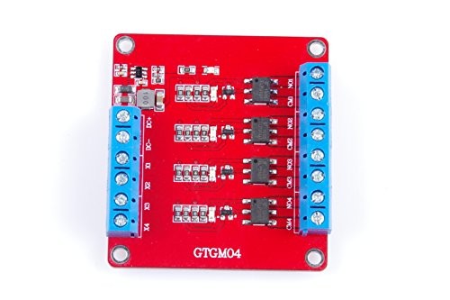 4-Channel Solid State Relay Module High Low Level Trigger 3A Optocoupler