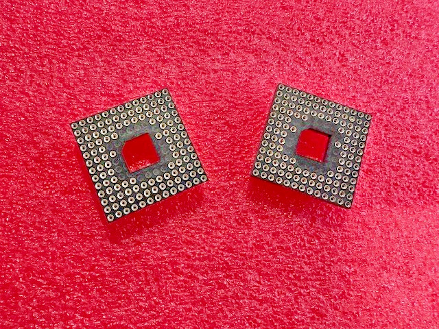 128 Pin Machine Pin Grid Array PGA IC Socket Souriau (2 pcs)