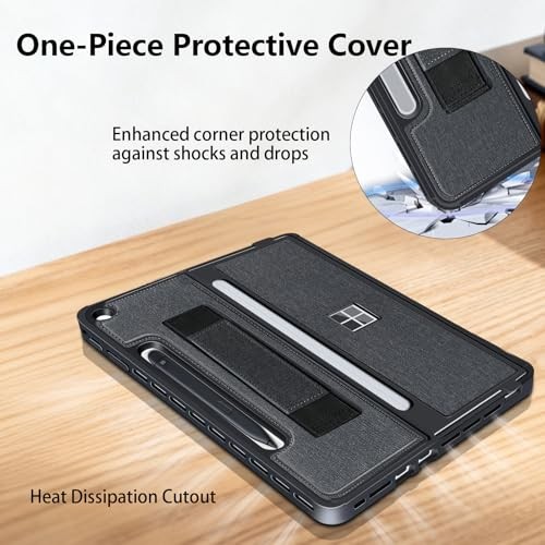 Protective Case for Microsoft Surface Pro 12 inch 2025 | Fall-Resistant Black