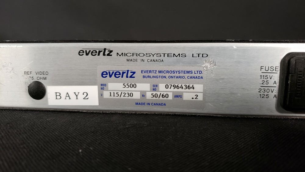 Evertz Key Code Reader Model 5500 - TESTED