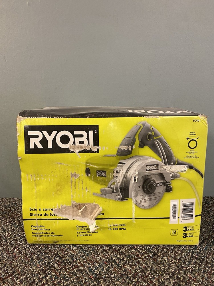 (NEW) RYOBI "4" HAND HELD TILE SAW.