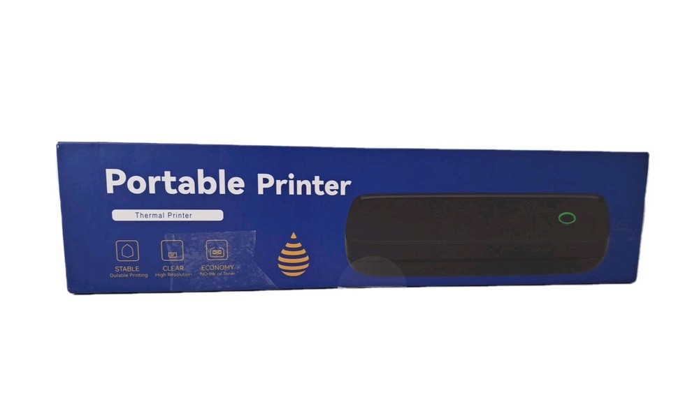 Open Box Aixiqee A80 Portable Wireless Thermal Printer Bluetooth