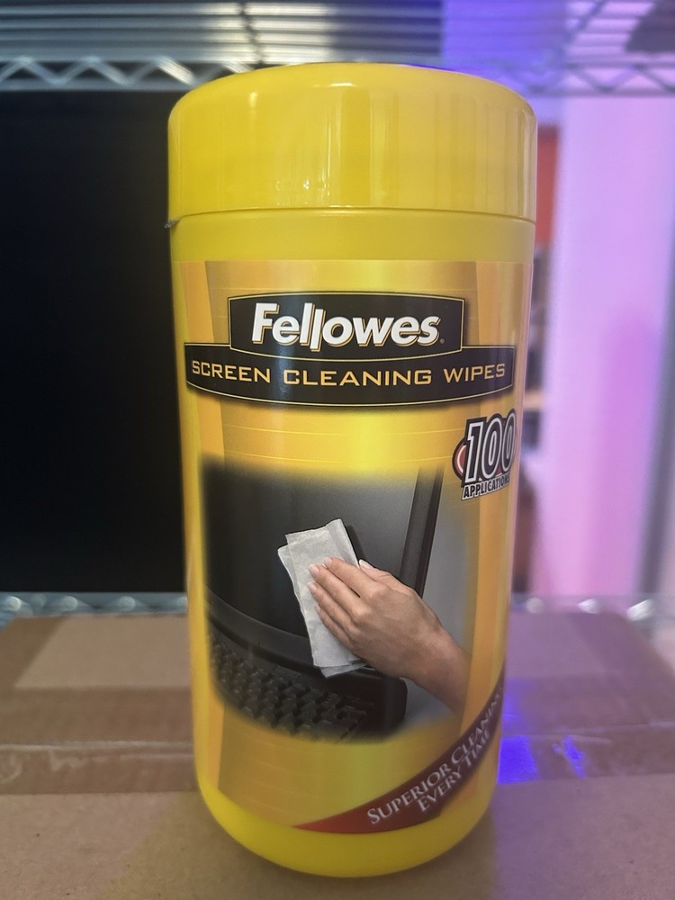 Fellows Screen Cleaning Wipes 100 Per Container, 6 Pack