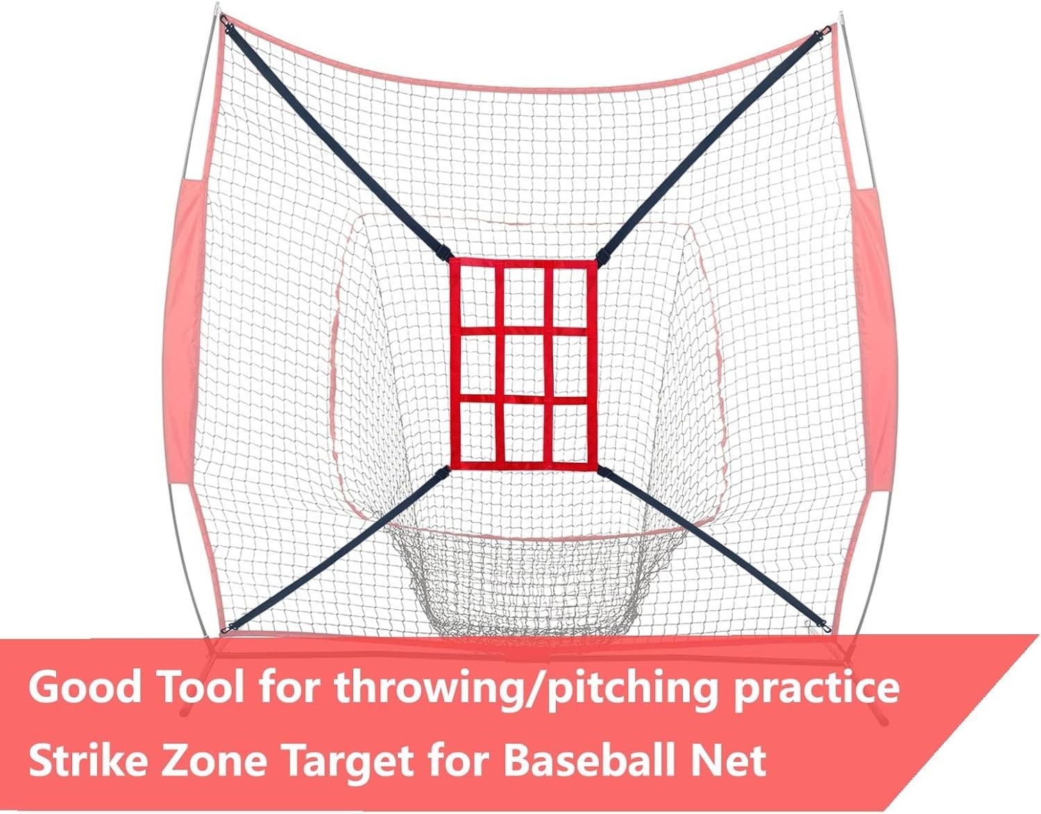 Strike Zone Target for Baseball Softball net, Throwing Pitching Hitting Batti...
