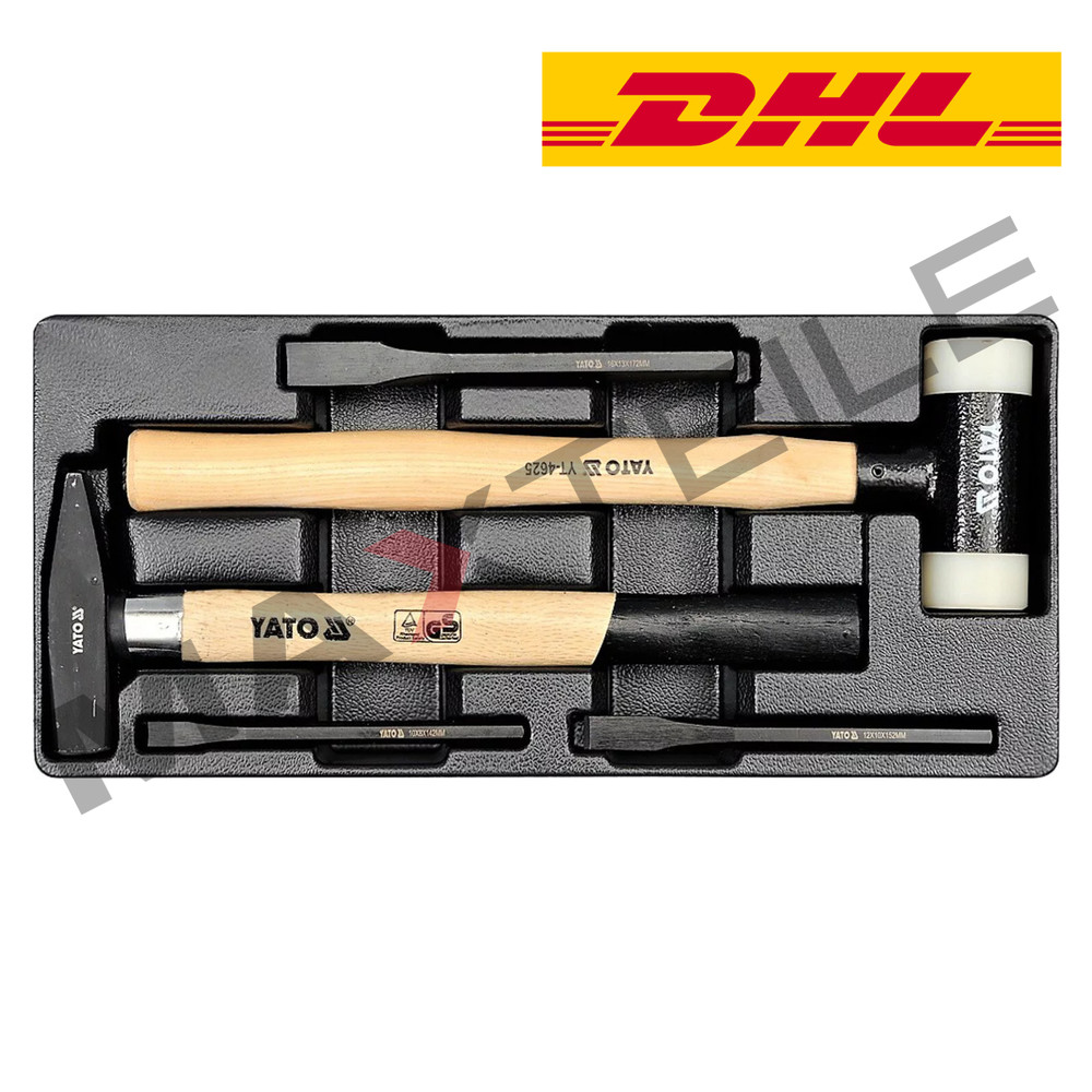 Soft Face Hammer Locksmith Hammer Chisel 5pcs Set of Workshop Trolley Insert Set