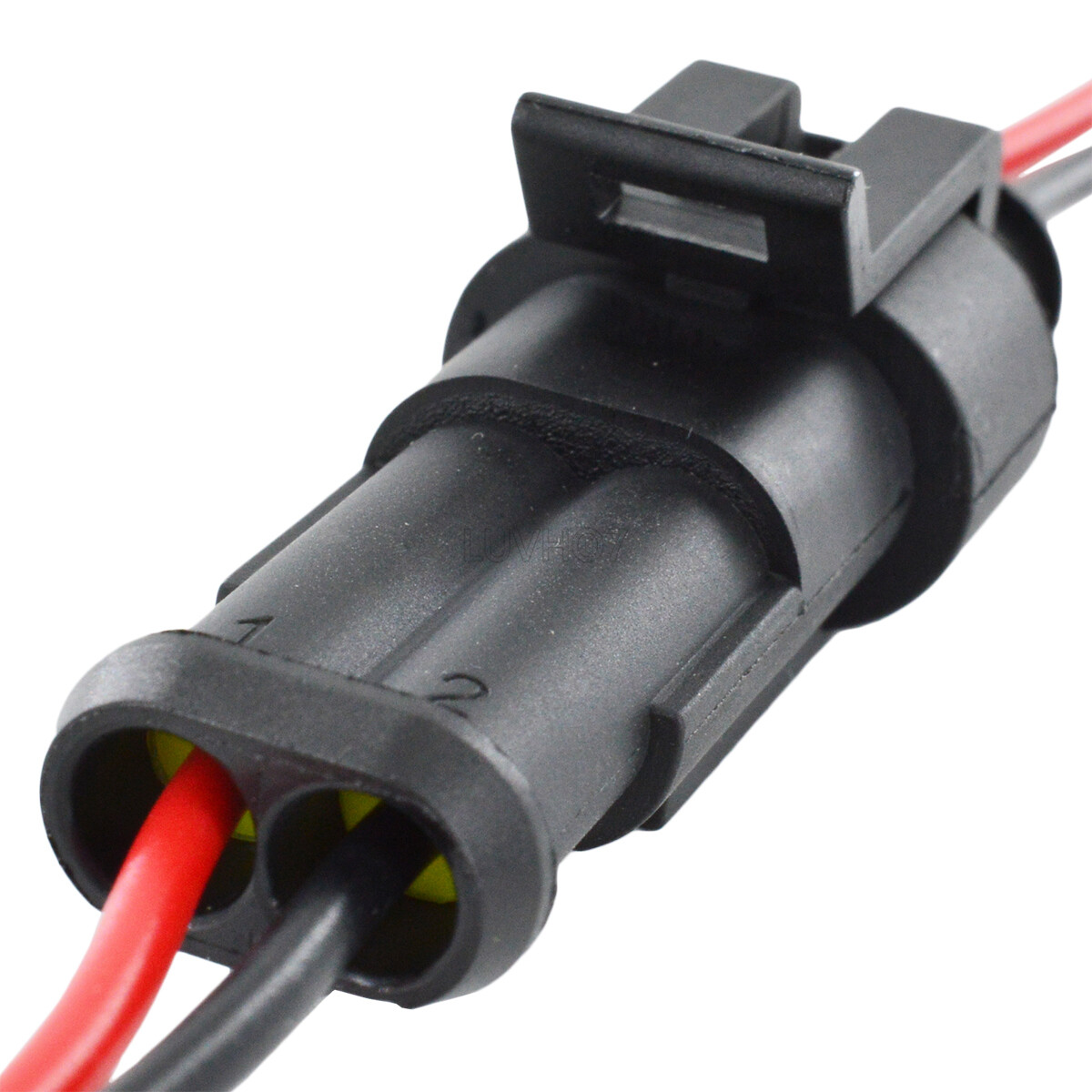 20PCS 2Pin Way Car Waterproof Male Female Electrical Connector Plug Wire Kit Set