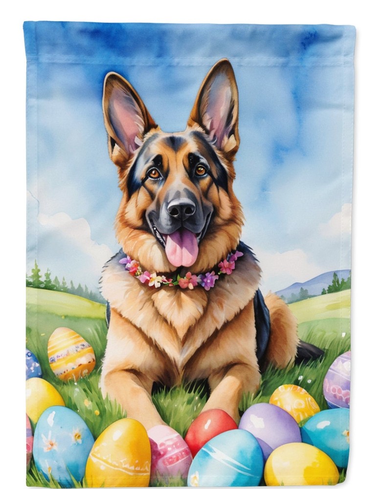 German Shepherd Easter Garden Flag