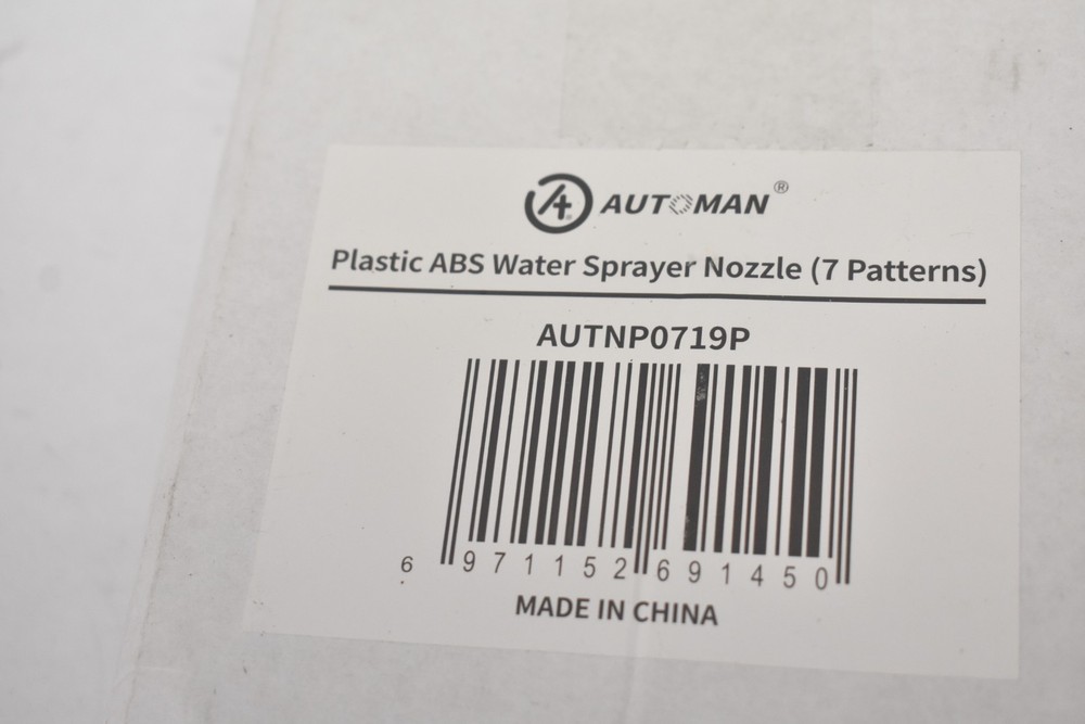 Automan Plastic ABS Water Sprayer Nozzle 7 Patterns Adjustable AUTNP0719P