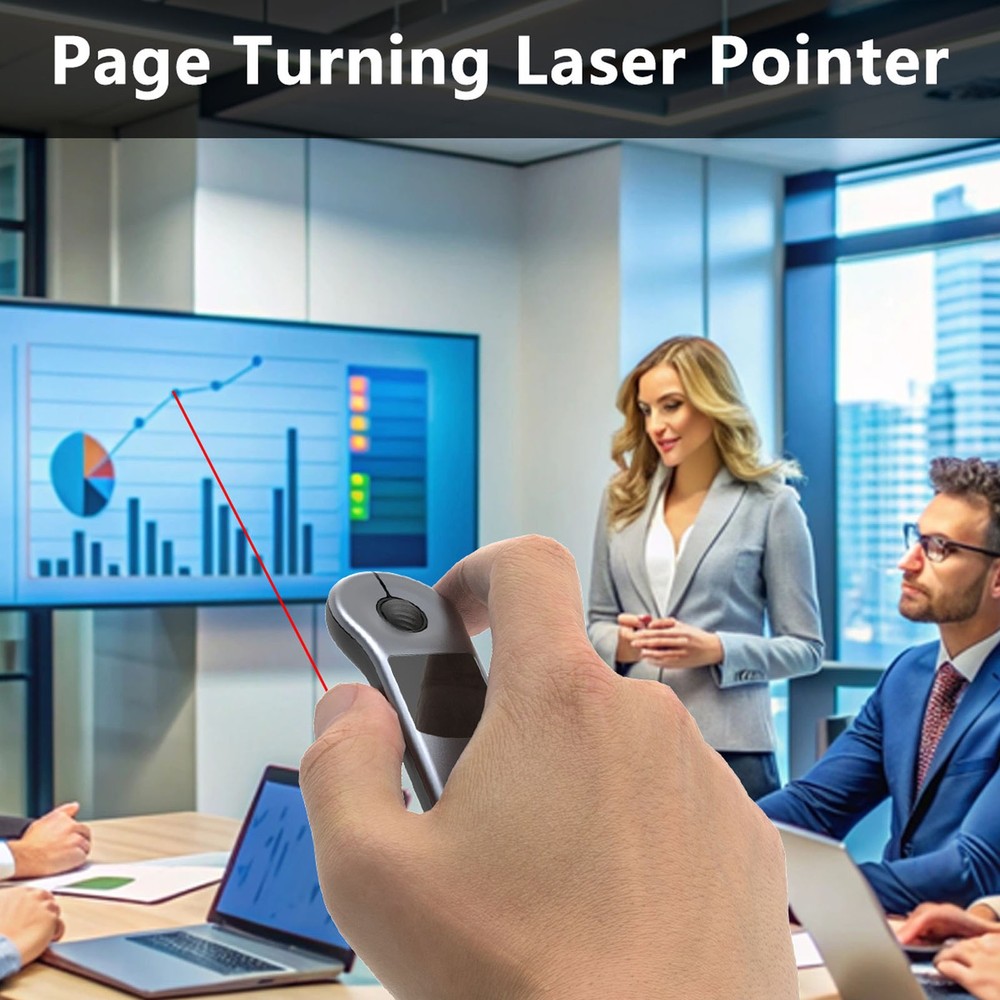 Rechargeable Wireless Presenter Mouse For Effortless Presentations UHXZ