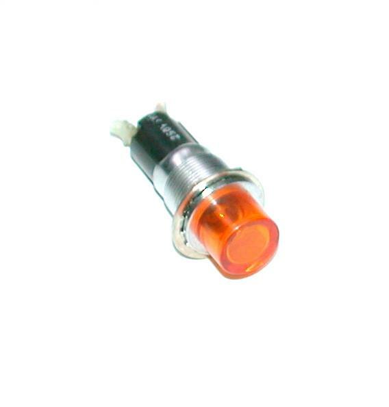 Unbranded Amber Panel Mount Indicator Light W/Lock Nut