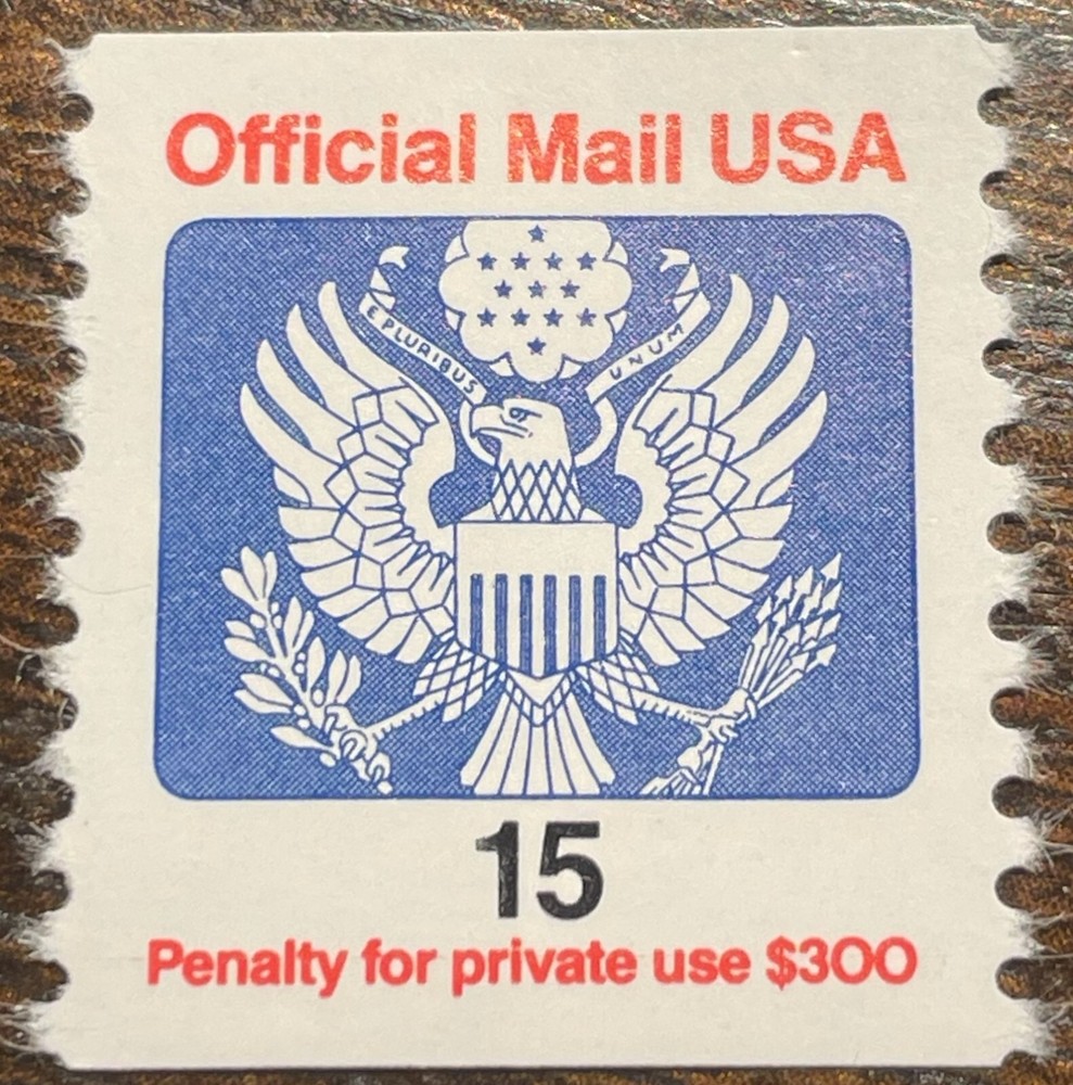 O138A Official Coil Stamp 15 Cents, MNH