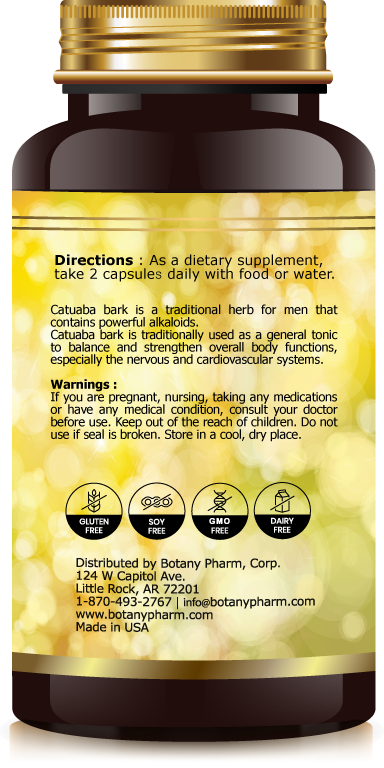 Catuaba Bark Extract, Quality Aphrodisiac Male Booster