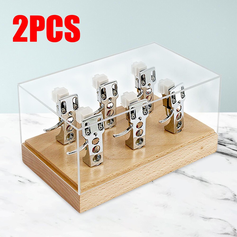 2PCS Clear Turntable Headshell Storage Box Accessory High End for Phonograph NEW
