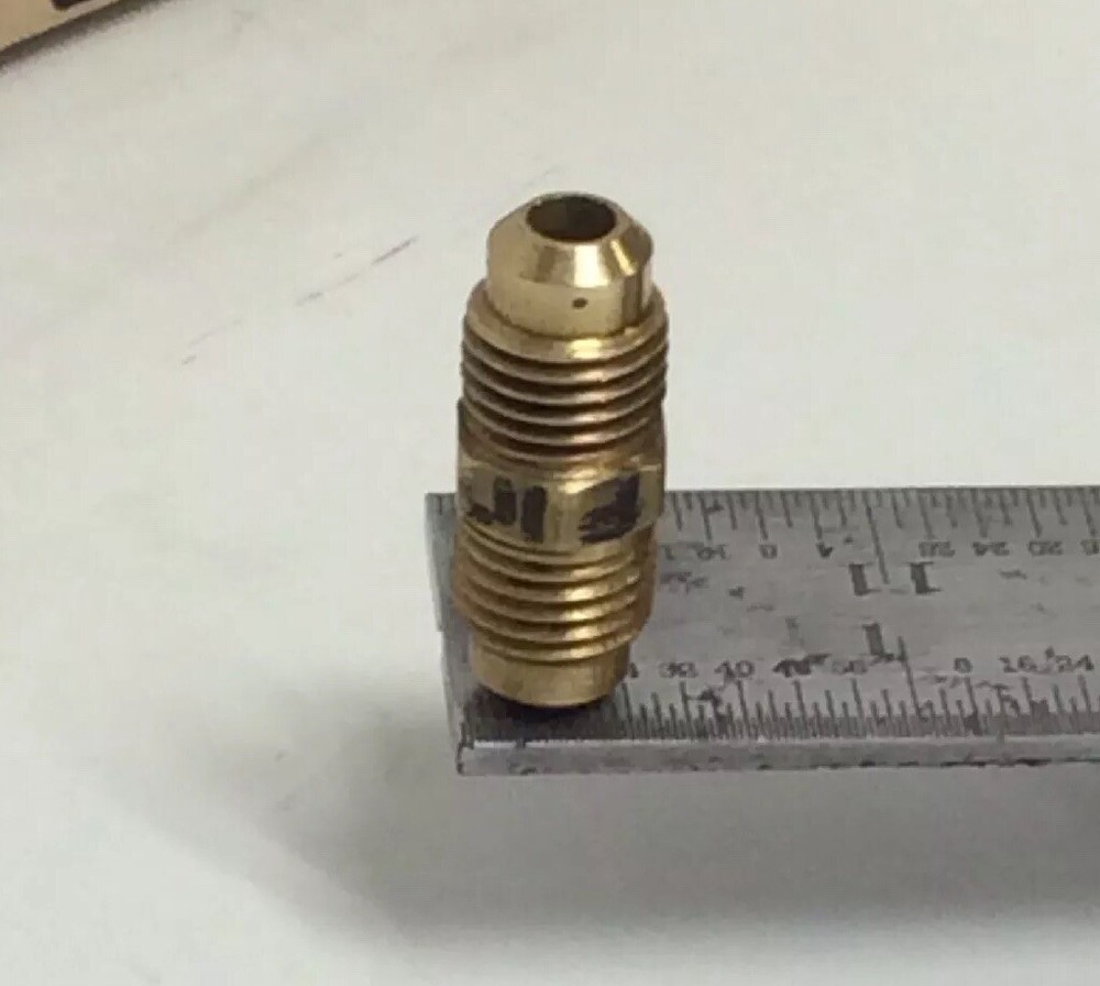 CLEMCO 01944 TLR REMOTE CONTROL TWINLINE HOSE END UNION BRASS COUPLING