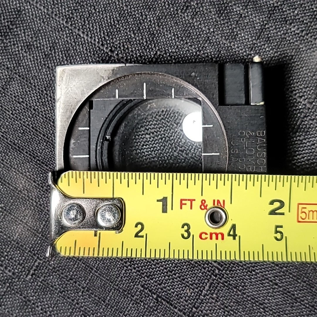 Vintage Bausch & Lomb Folding Magnifying Glass Loupe Linen Tester