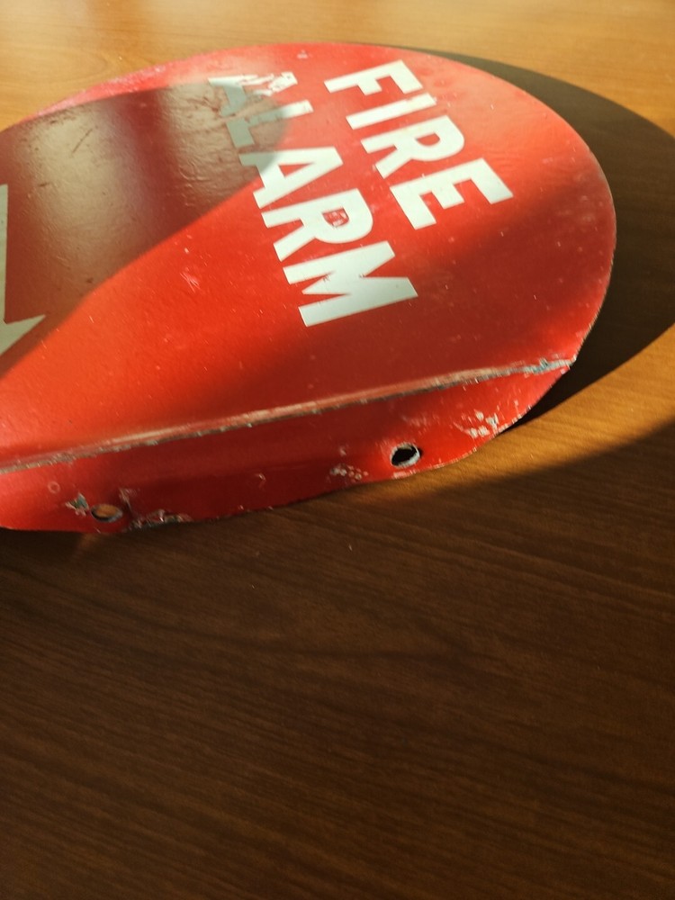 Vintage Fire Alarm Sign