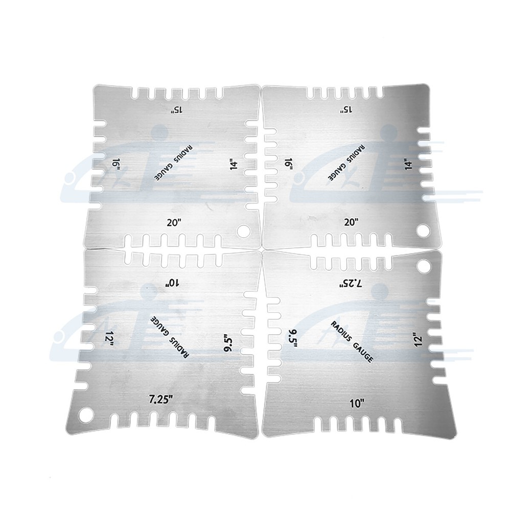 Guitar Understring Radius Gauge Notched Gauge String Action Ruler Feeler Gauge