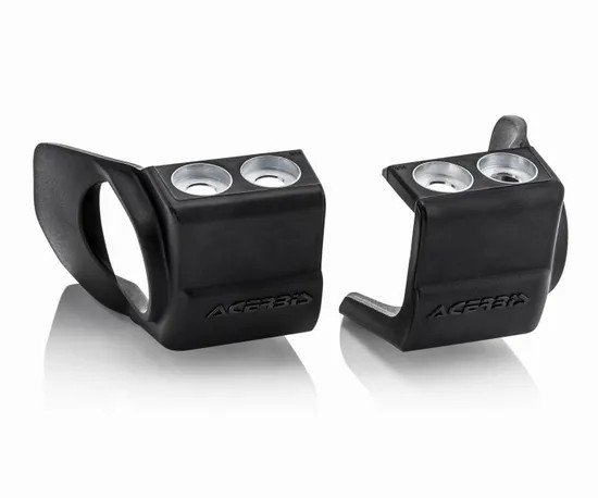 Acerbis Black Lower Fork Shoe Boot Protector Pair Beta RR 250 2T 20-23