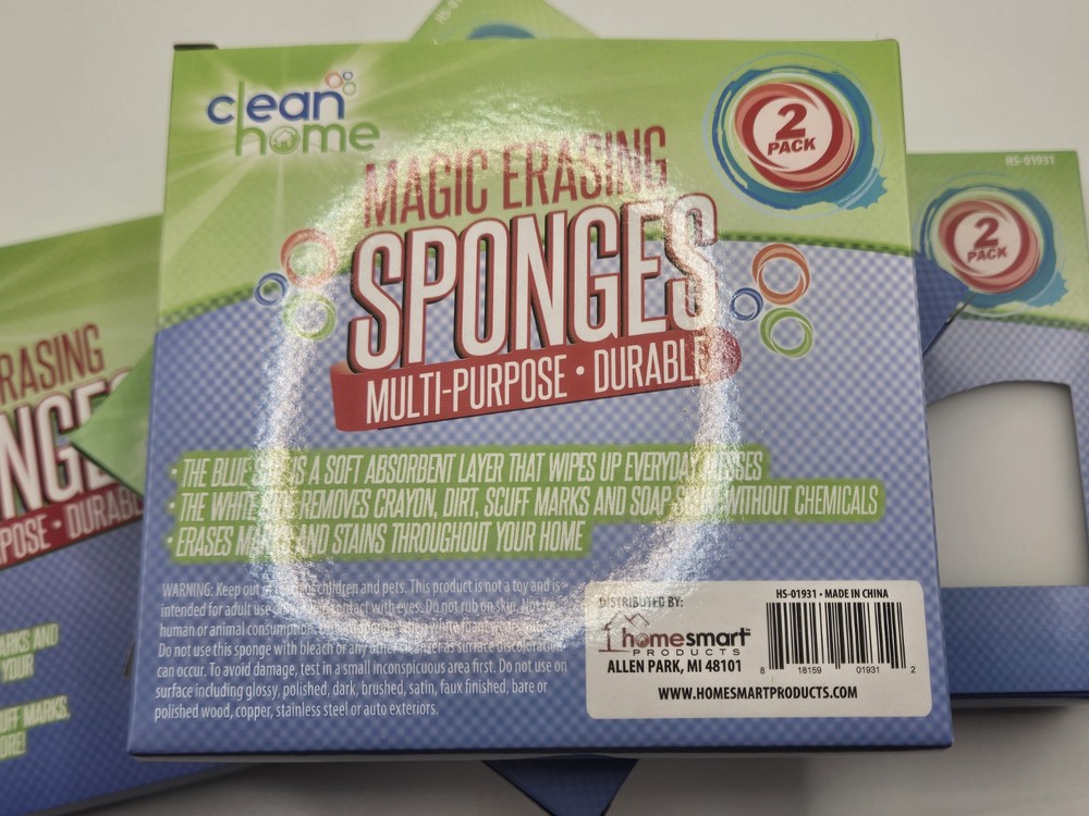 Magic Erasing Sponges - Clean Home - Multi-Purpose & Durable - 4/2 Packs!!!