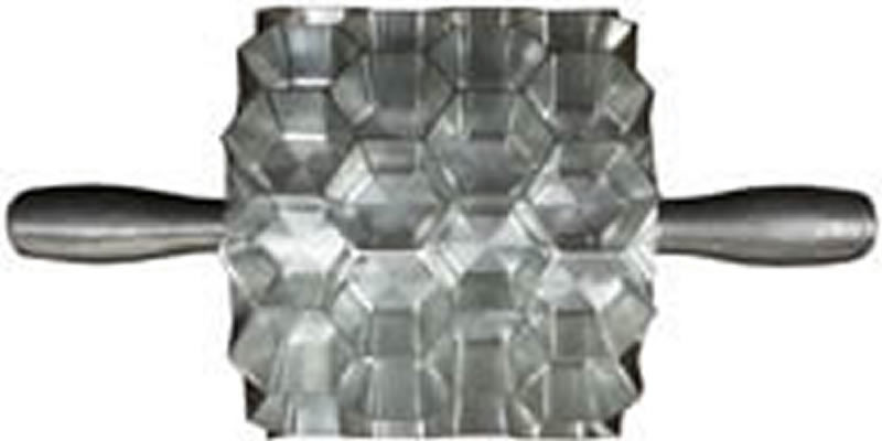 1ea Hex Cutter Alum cuts mini yeast raised donutholesbiscuitsrollscrackers60cuts