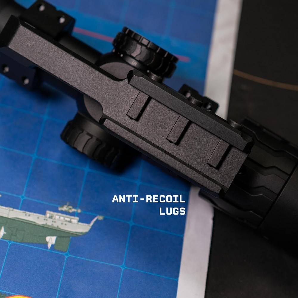Monstrum Panzer 3-9x40 Rifle Scope with Offset Scope Mount