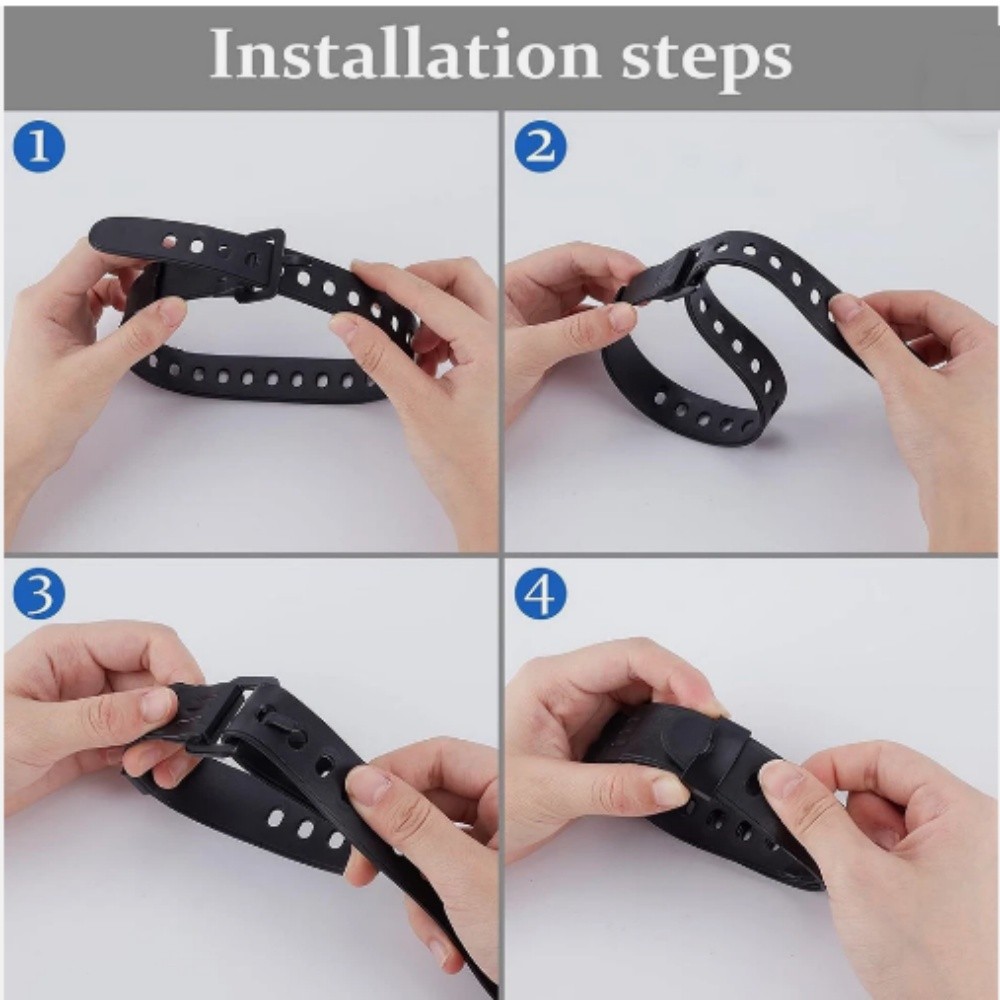 Silicone Straps Elastic And Adjustable Straps For Securing Cargo And Luggage