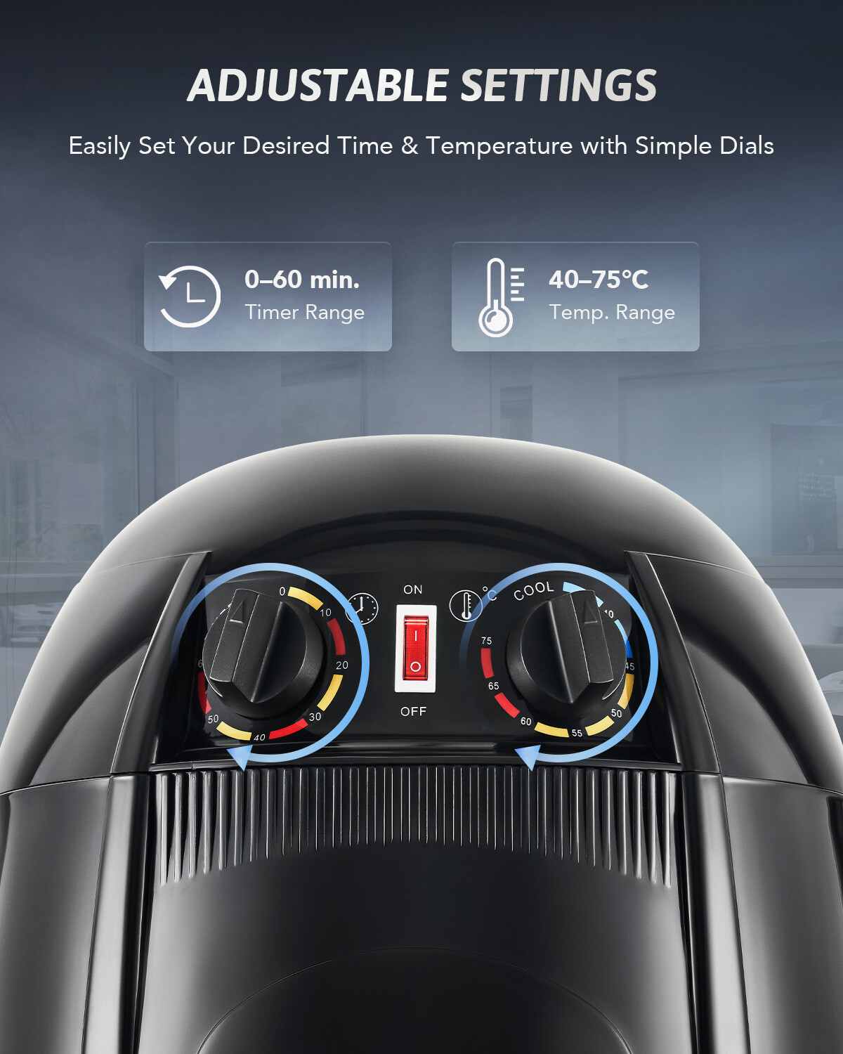 Secondhand 1300W 360° Swivel Floor Standing Bonnet Hair Dryer with Wheels