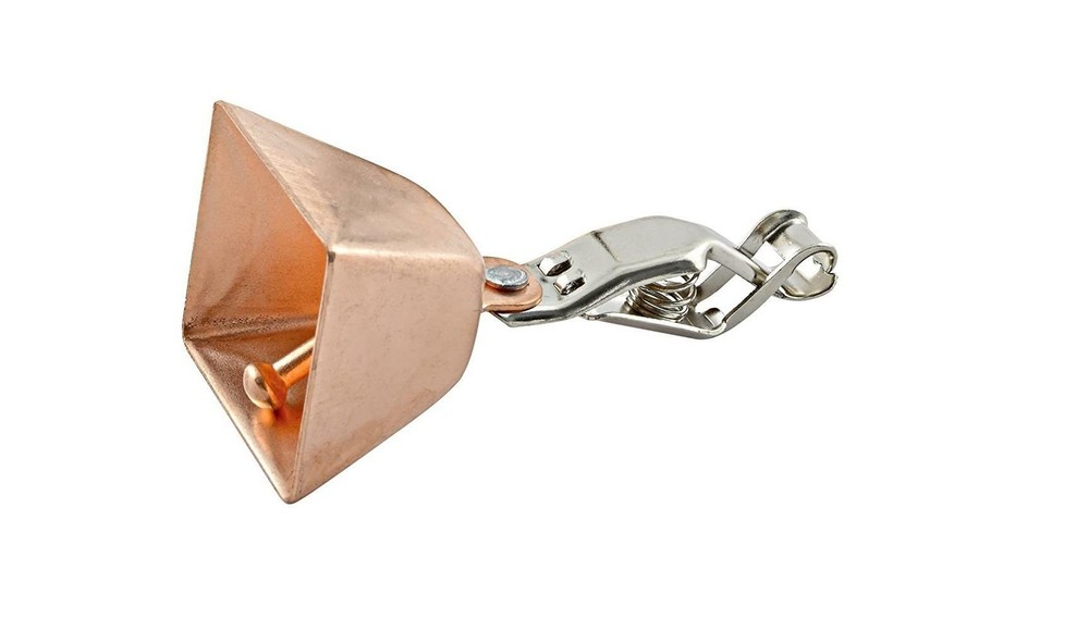 Fishing Copper Bell Alert with Eagle Clamp On Clips Baits Bite Alarm Single Pack